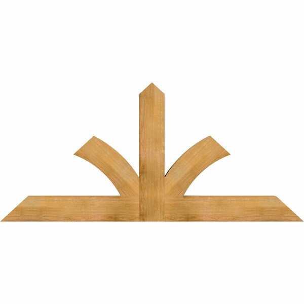 Ekena Millwork Richland Rough Sawn Timber Gable Bracket, Western Red Cedar, 72"W x 33"H x 4"D x 6"F, 11/12 Pitch GBW072X33X0406RIC00RWR - main